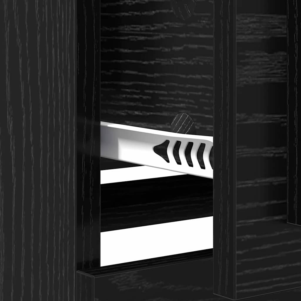 Buffet Chêne noir 70 x 35,5 x 67,5 cm Bois d'ingénierie - XIOS