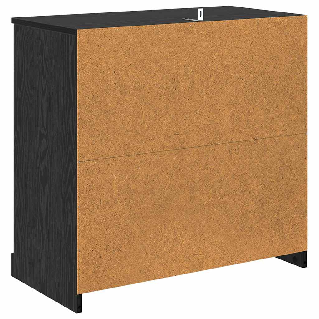 Buffet Chêne noir 70 x 35,5 x 67,5 cm Bois d'ingénierie - XIOS