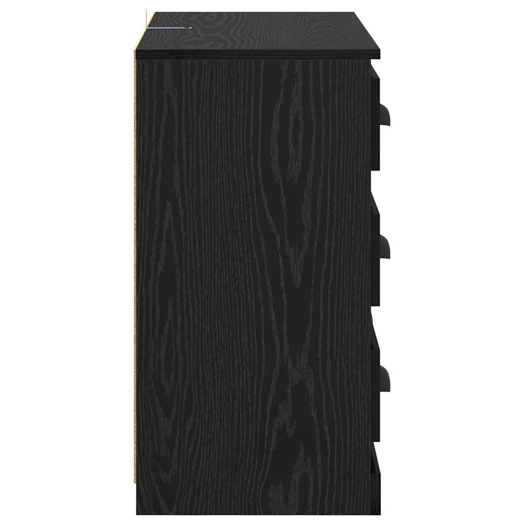 Buffet Chêne noir 70 x 35,5 x 67,5 cm Bois d'ingénierie - XIOS