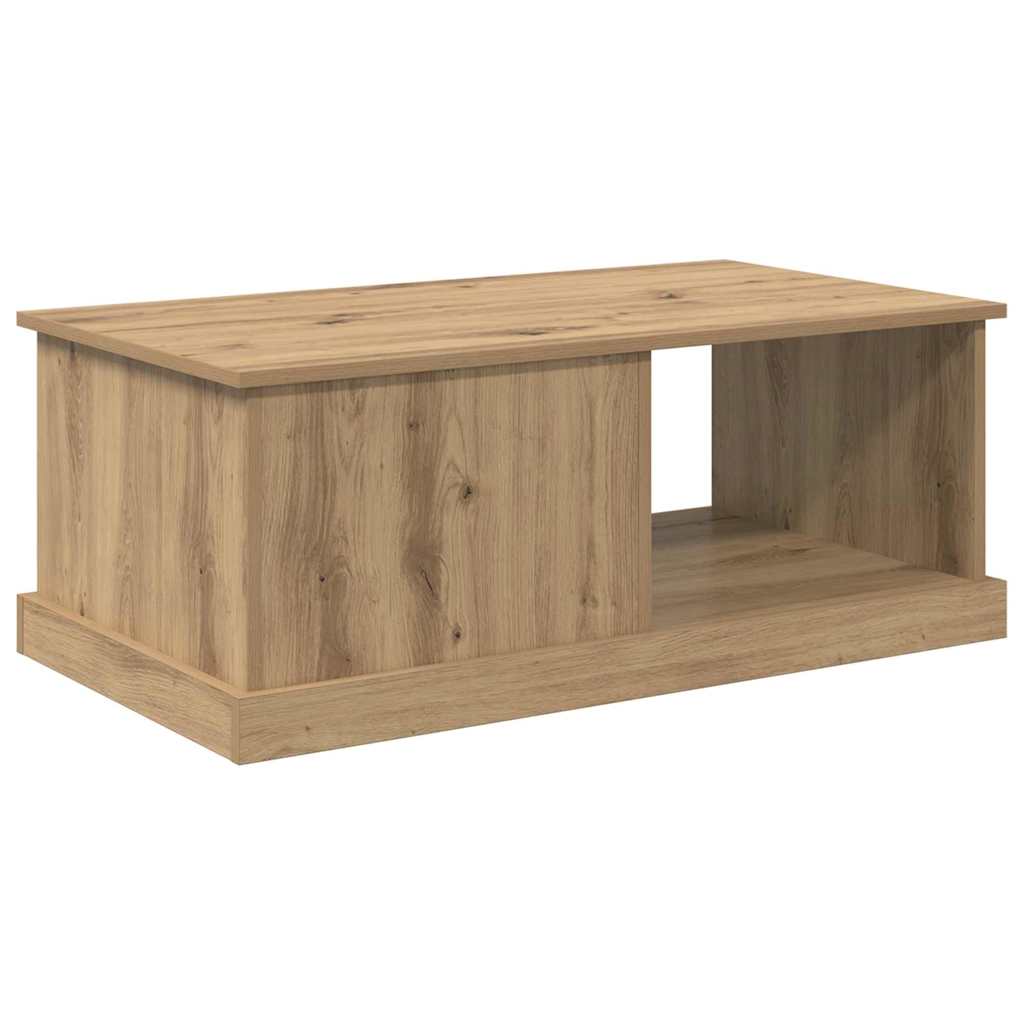 Table basse Chêne artisanal 90 x 50 x 35 cm Bois d'ingénierie - XIOS