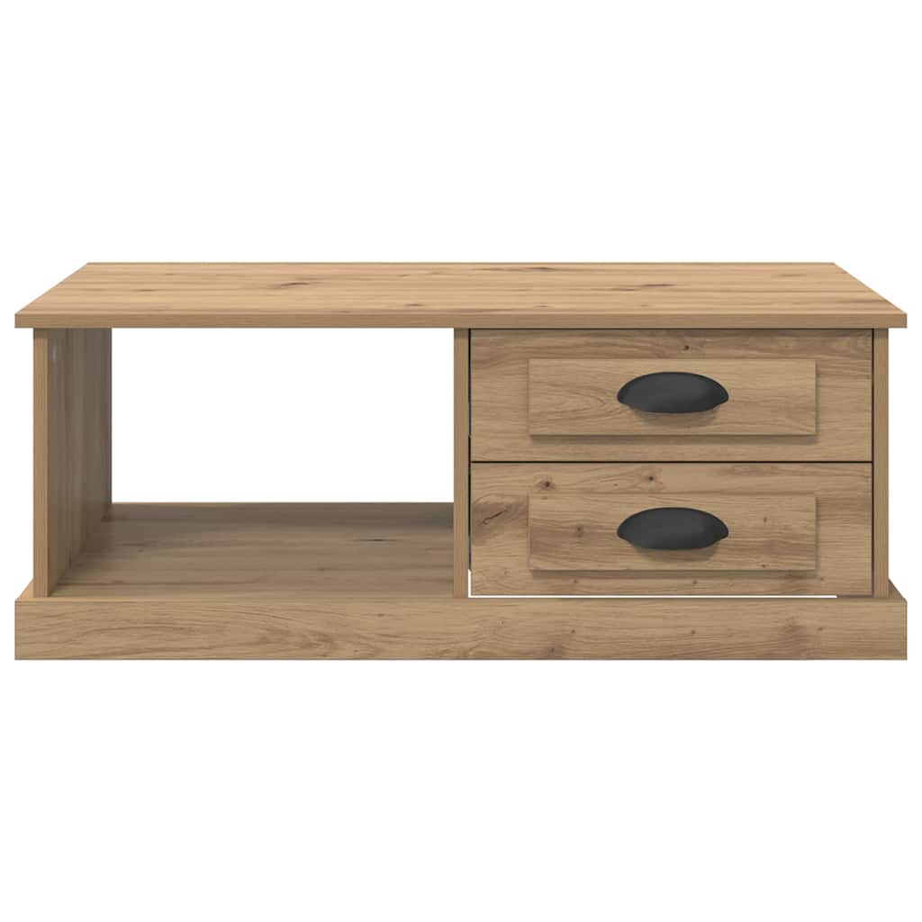 Table basse Chêne artisanal 90 x 50 x 35 cm Bois d'ingénierie - XIOS