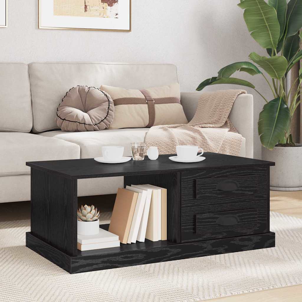 Table basse Chêne noir 90 x 50 x 35 cm Bois d'ingénierie - XIOS