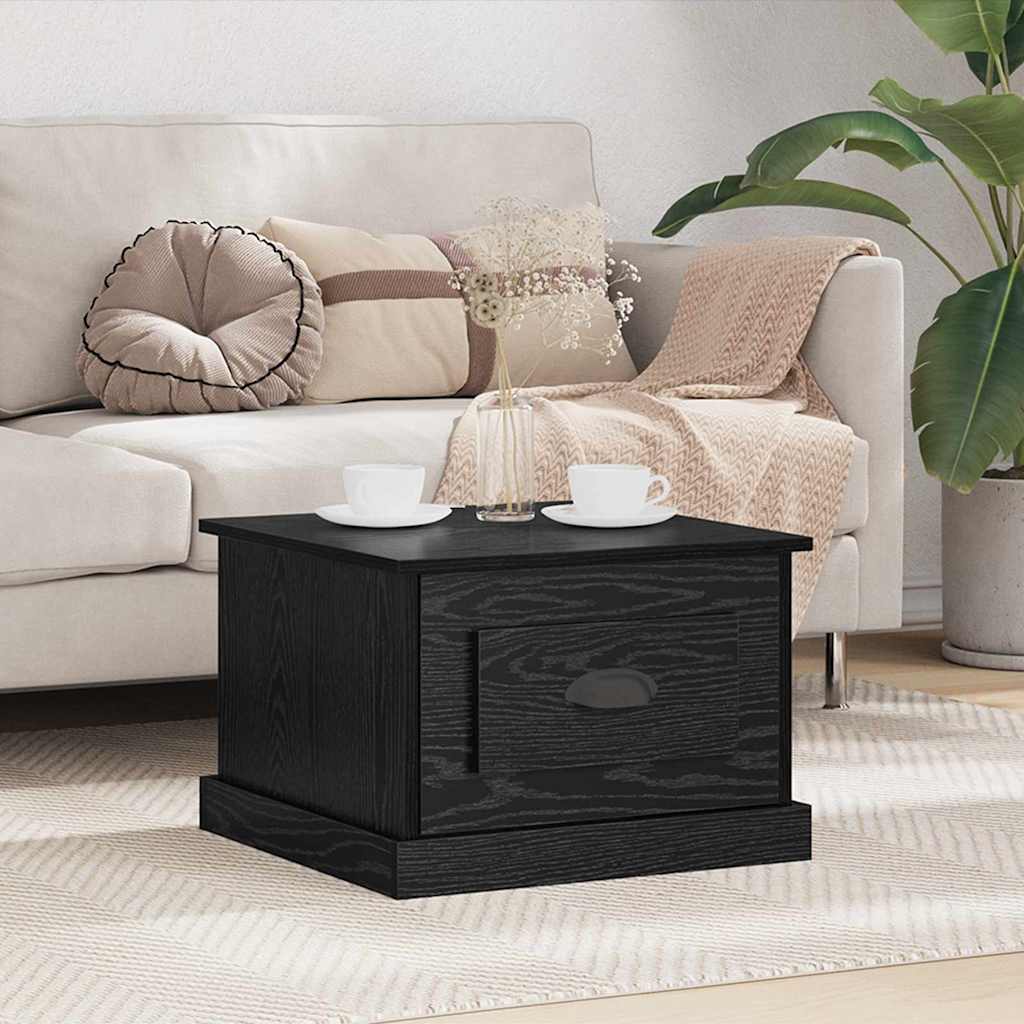 Table basse Chêne noir 50 x 50 x 35 cm Bois d'ingénierie - XIOS