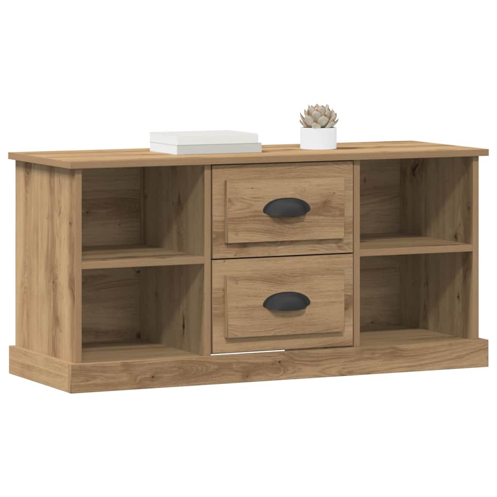 Meuble TV Chêne artisanal 99,5 x 35,5 x 48 cm Bois d'ingénierie - XIOS