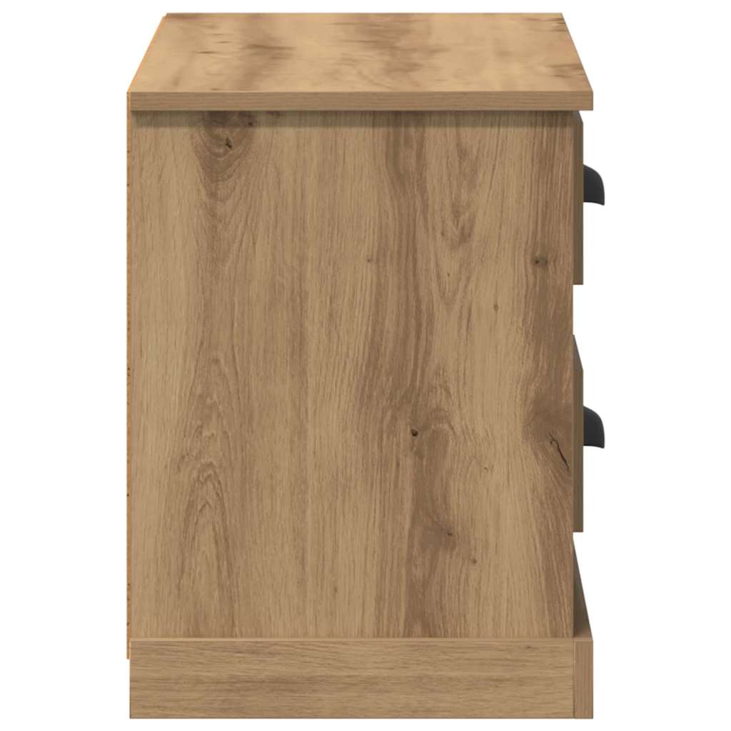 Meuble TV Chêne artisanal 99,5 x 35,5 x 48 cm Bois d'ingénierie - XIOS