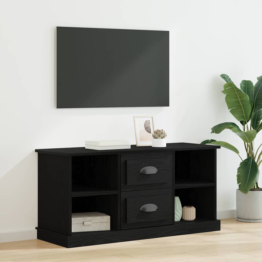 Meuble TV Chêne noir 99,5 x 35,5 x 48 cm Bois d'ingénierie - XIOS