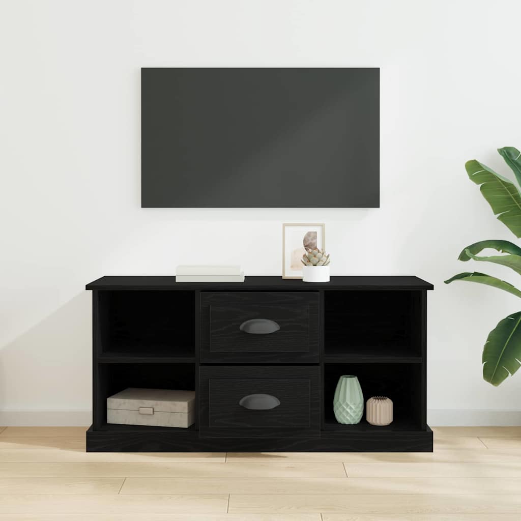 Meuble TV Chêne noir 99,5 x 35,5 x 48 cm Bois d'ingénierie - XIOS