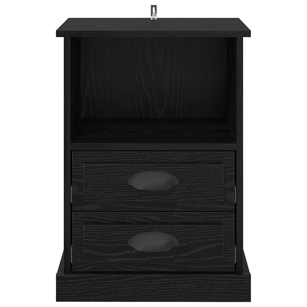Cabinet de chevet avec tiroir 2 pcs Chêne noir 43 x 36 x 60 cm - XIOS