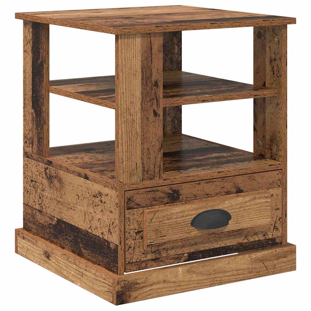 Cabinet de chevet Bois ancien 50 x 50 x 60 cm Bois d'ingénierie - XIOS
