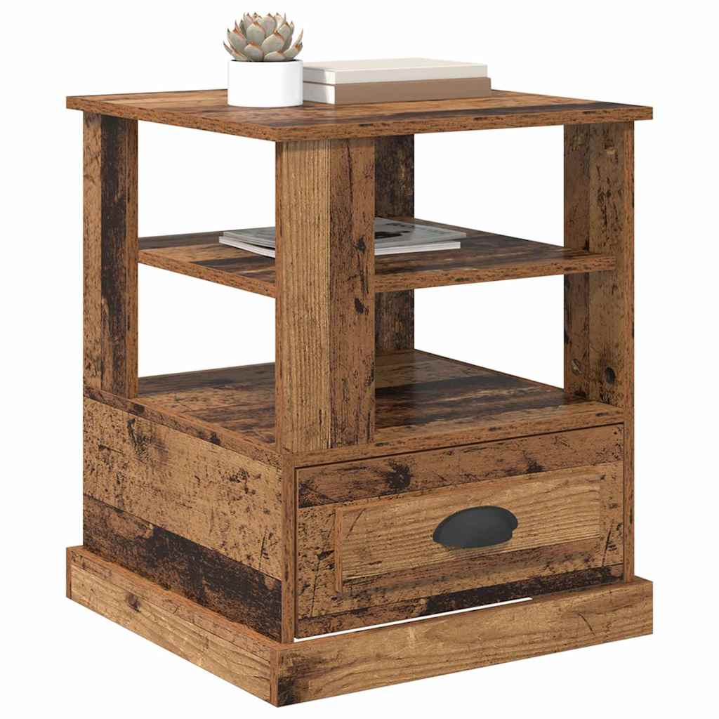 Cabinet de chevet Bois ancien 50 x 50 x 60 cm Bois d'ingénierie - XIOS