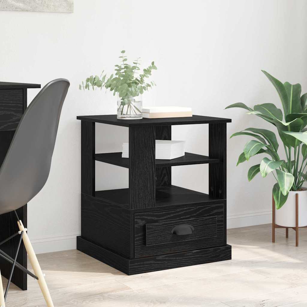 Cabinet de chevet Chêne noir 50 x 50 x 60 cm Bois d'ingénierie - XIOS