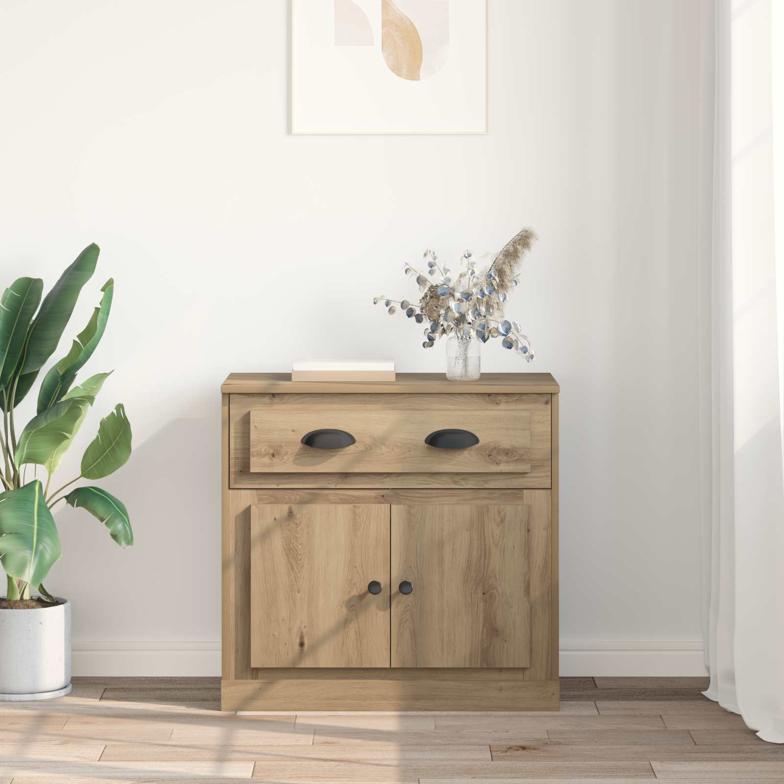 Haut Armoire avec tiroir Chêne artisanal 70 x 35,5 x 67,5 cm - XIOS