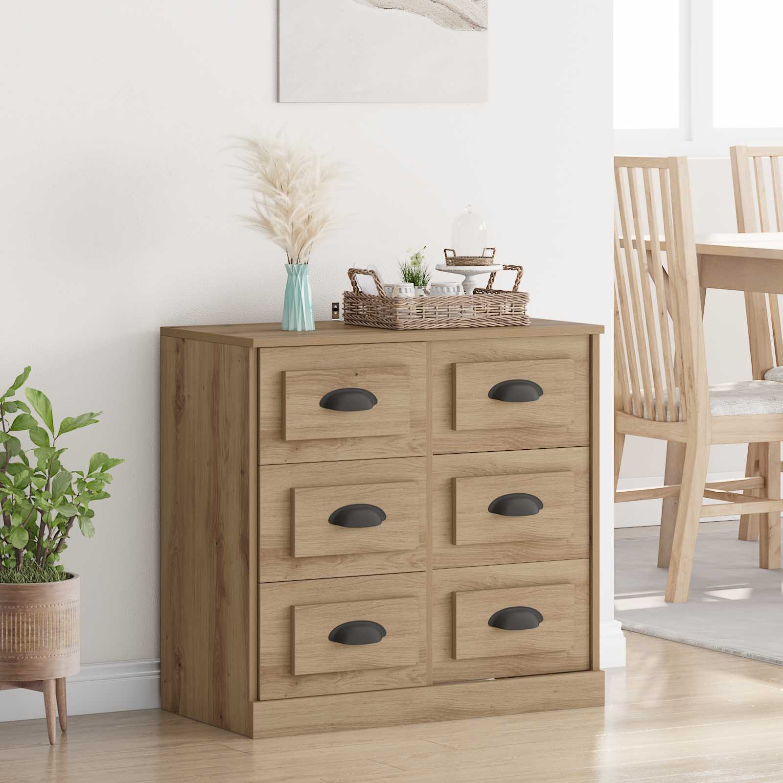 Buffet Chêne artisanal 70 x 35,5 x 67,5 cm Bois d'ingénierie - XIOS