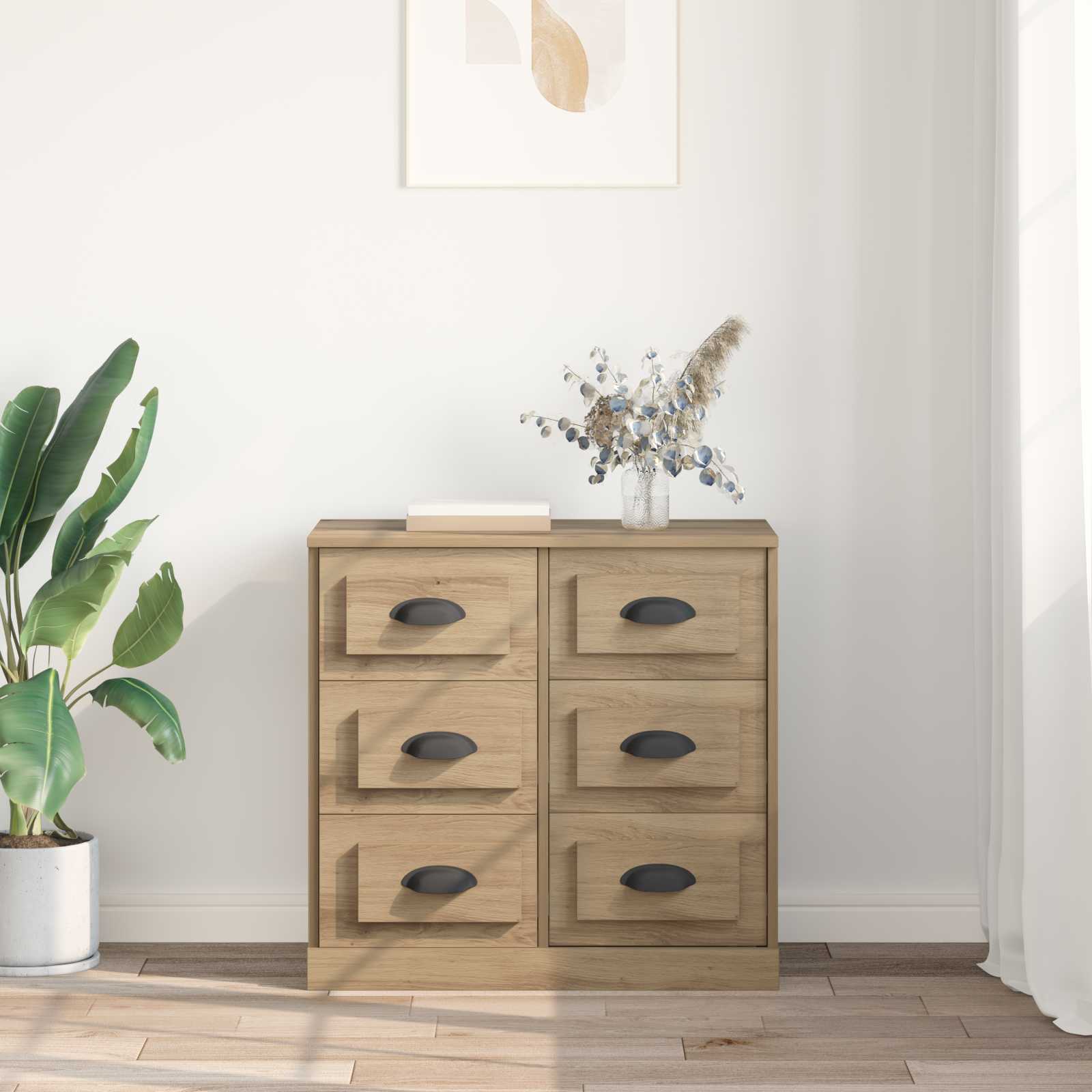 Buffet Chêne artisanal 70 x 35,5 x 67,5 cm Bois d'ingénierie - XIOS