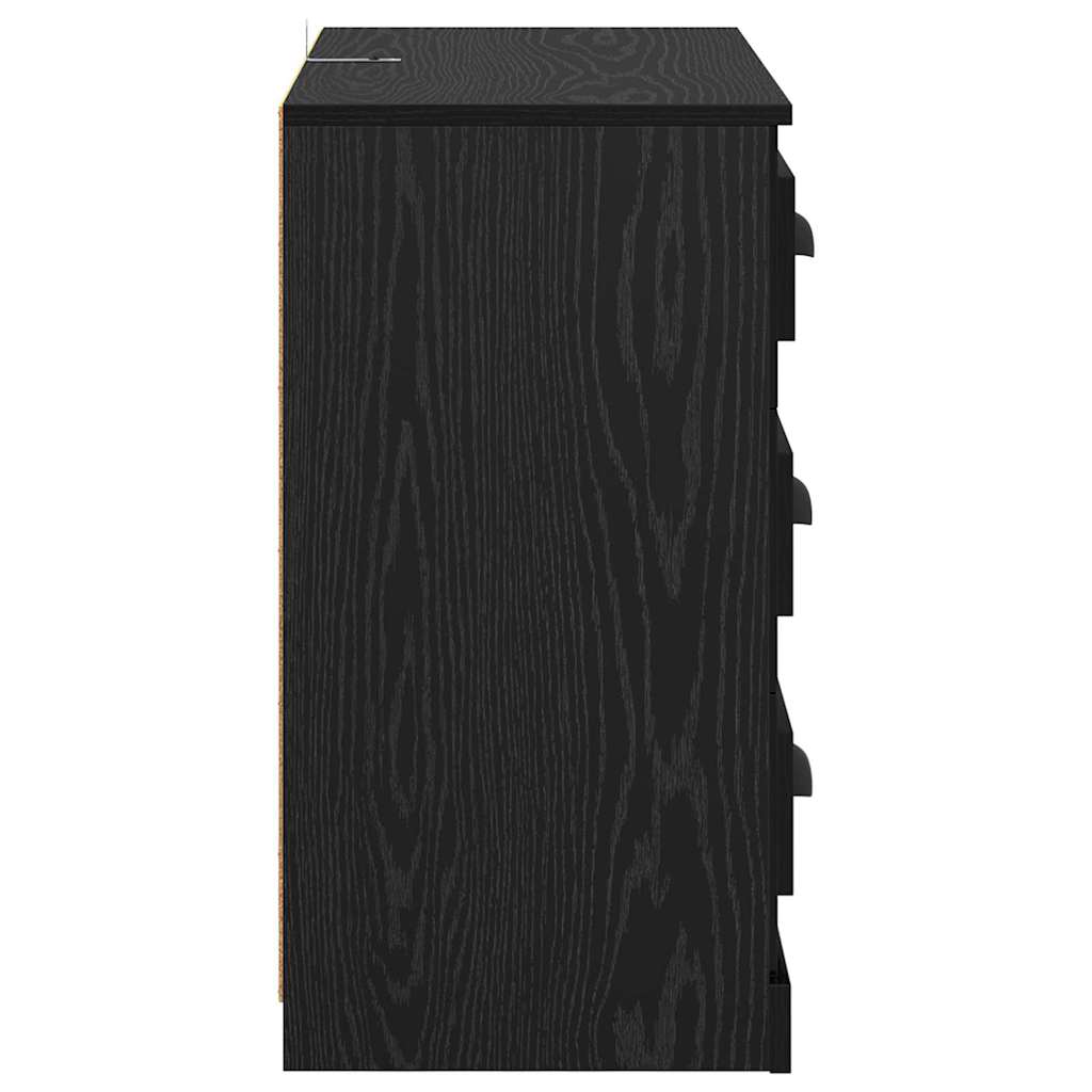 Buffet Chêne noir 70 x 35,5 x 67,5 cm Bois d'ingénierie - XIOS