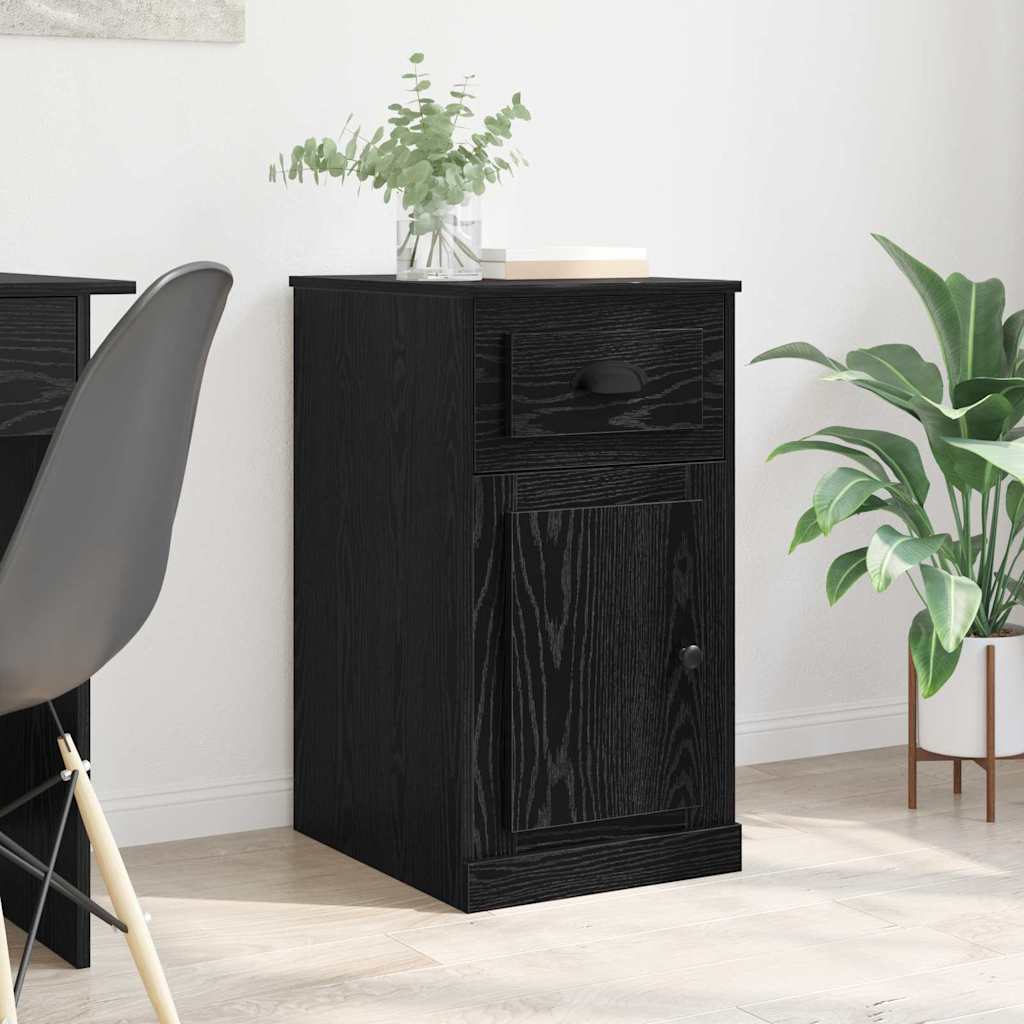 Meuble d'appoint 40 x 50 x 75 cm Bois d'ingénierie Chêne noir - XIOS