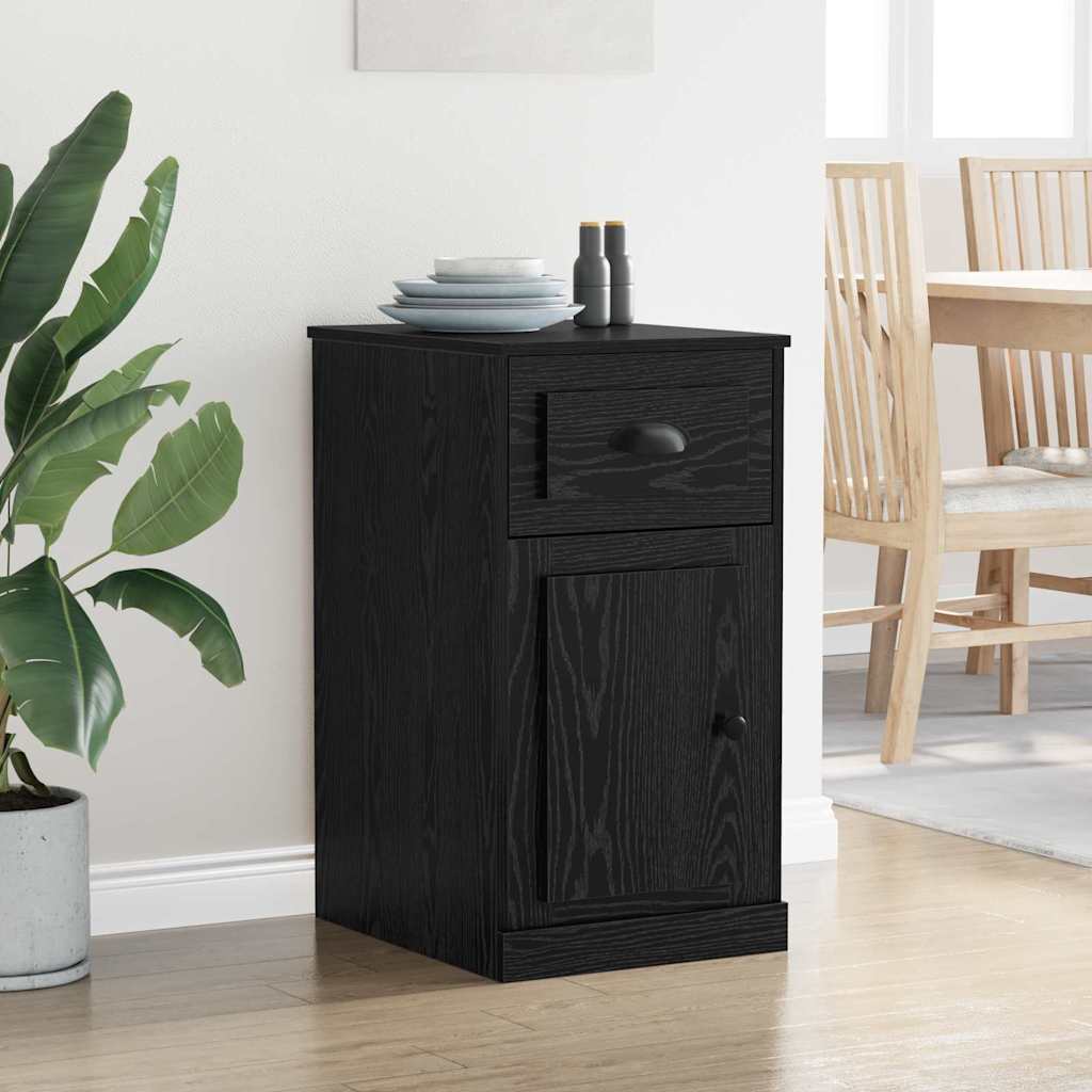 Meuble d'appoint 40 x 50 x 75 cm Bois d'ingénierie Chêne noir - XIOS