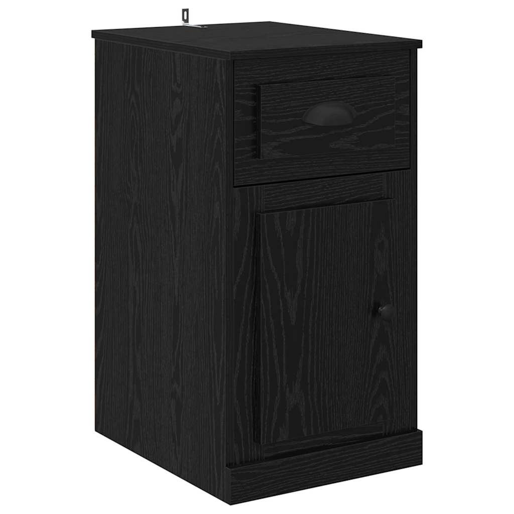 Meuble d'appoint 40 x 50 x 75 cm Bois d'ingénierie Chêne noir - XIOS