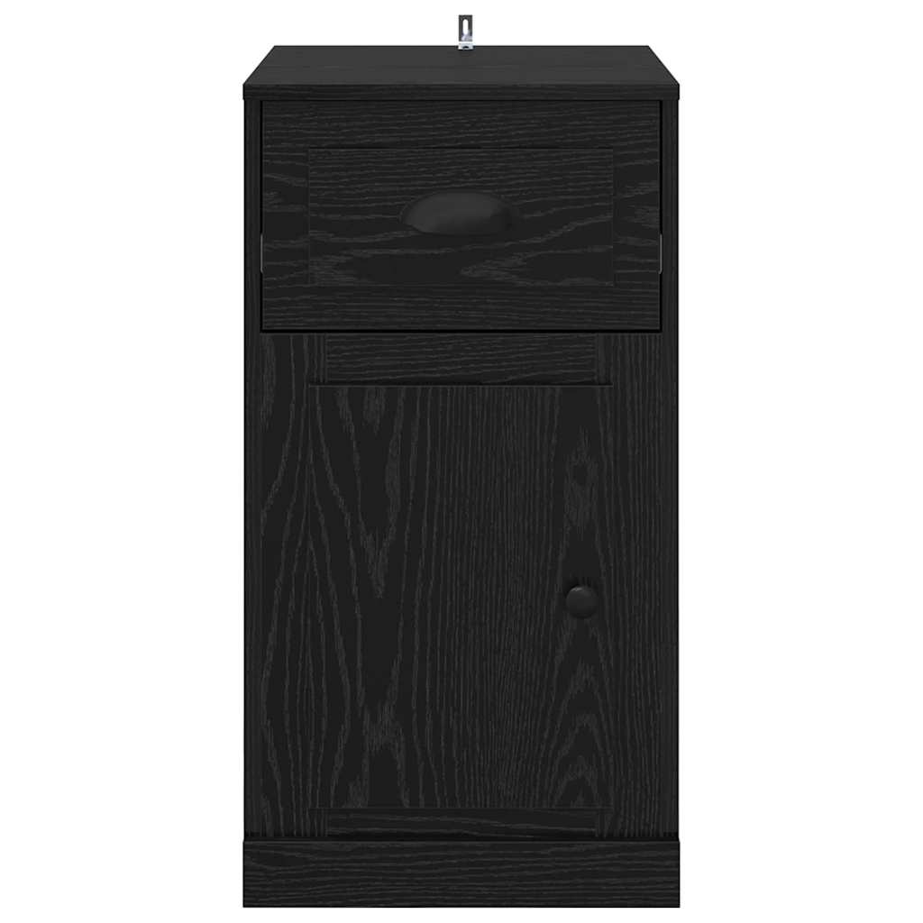 Meuble d'appoint 40 x 50 x 75 cm Bois d'ingénierie Chêne noir - XIOS