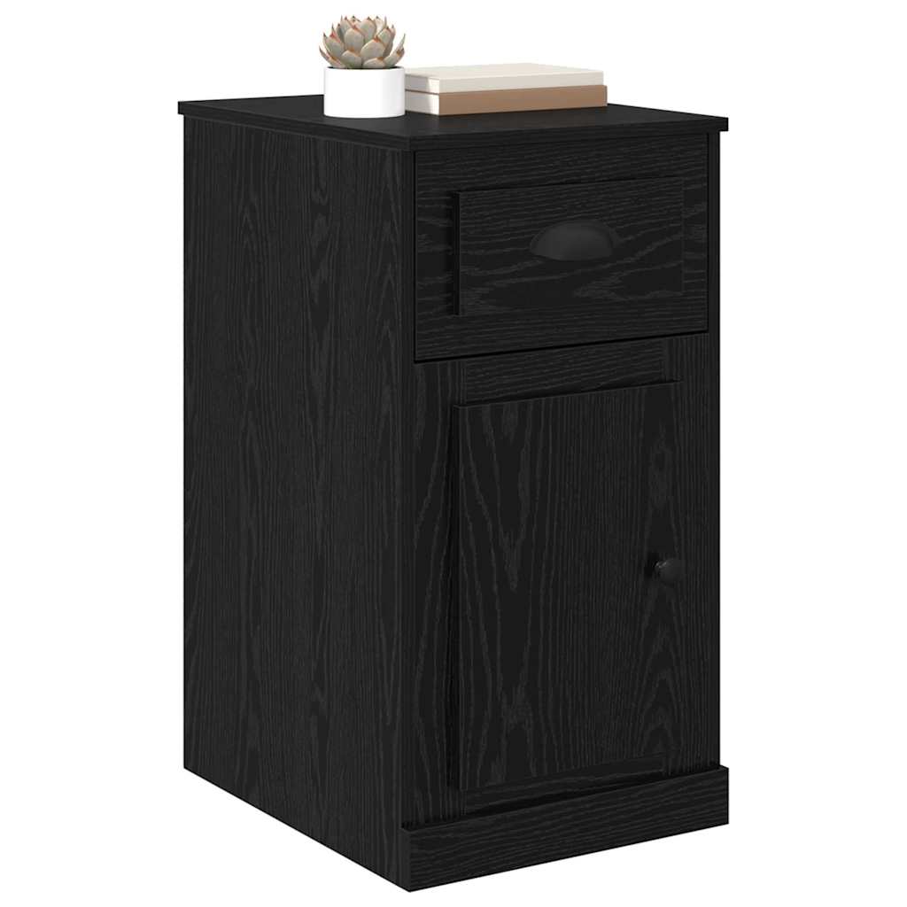 Meuble d'appoint 40 x 50 x 75 cm Bois d'ingénierie Chêne noir - XIOS