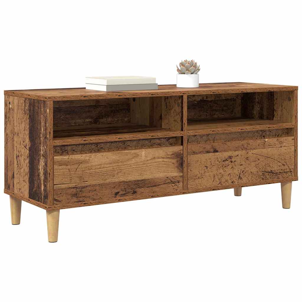 Meuble TV Bois Ancien 100 x 34,5 x 44,5 cm Bois d'ingénierie - XIOS