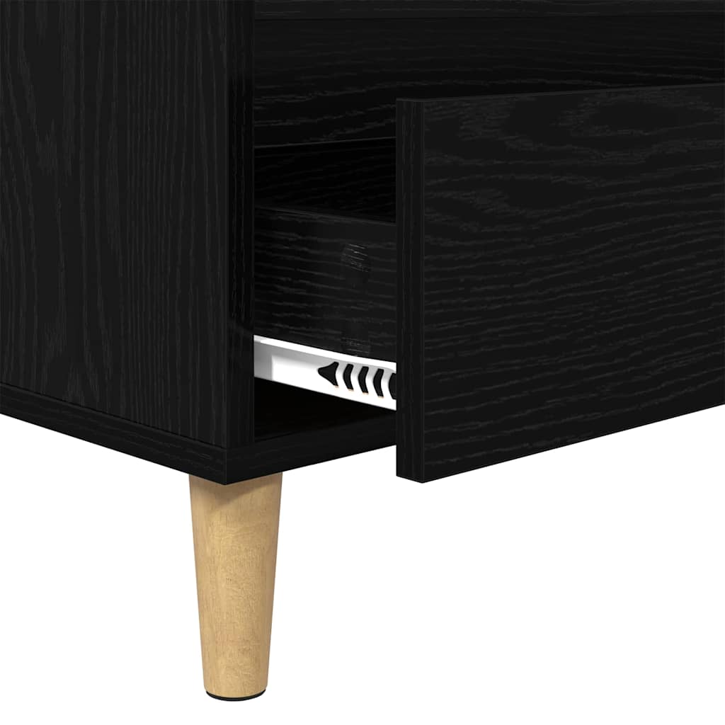 Meuble TV Chêne noir 100 x 34,5 x 44,5 cm Bois d'ingénierie - XIOS