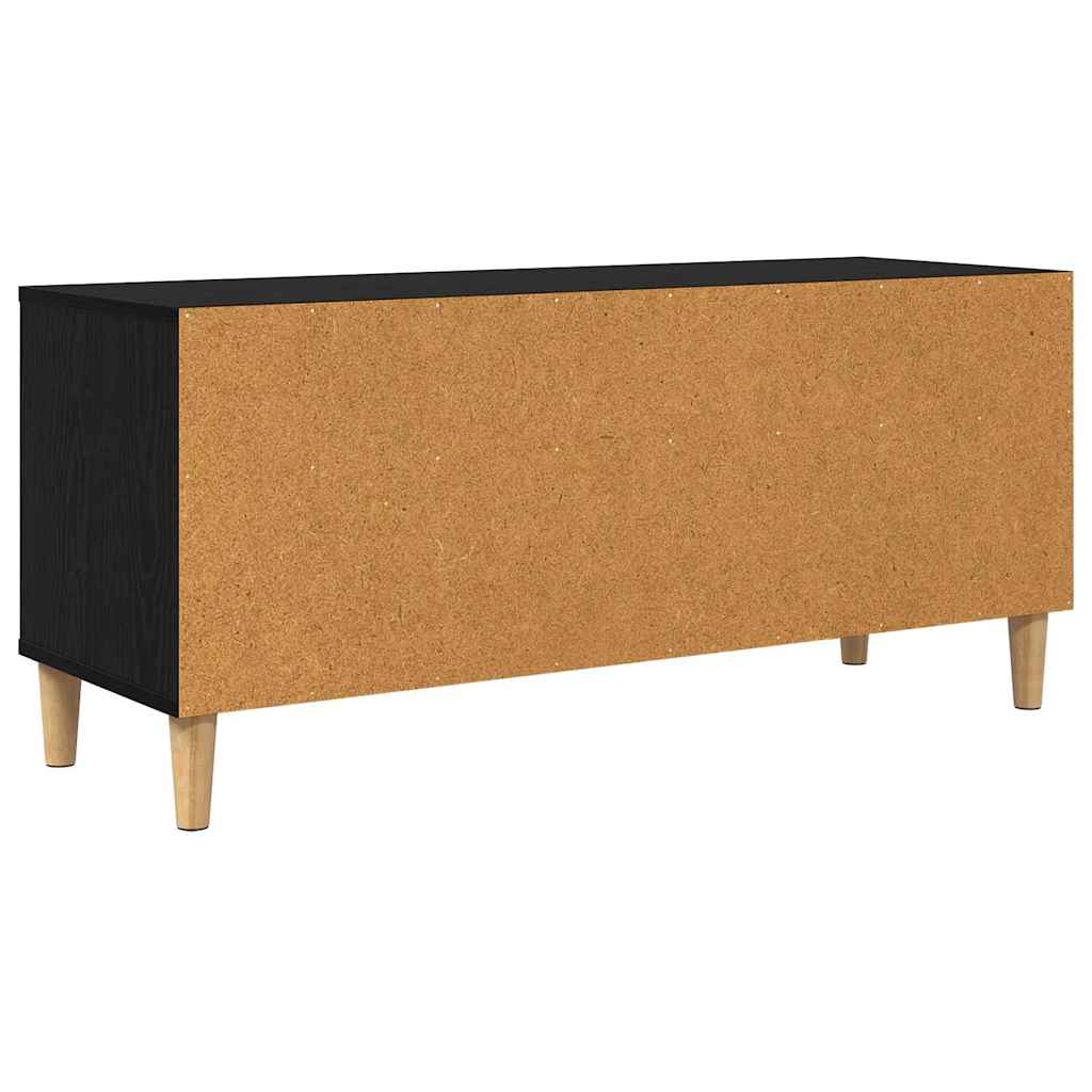 Meuble TV Chêne noir 100 x 34,5 x 44,5 cm Bois d'ingénierie - XIOS