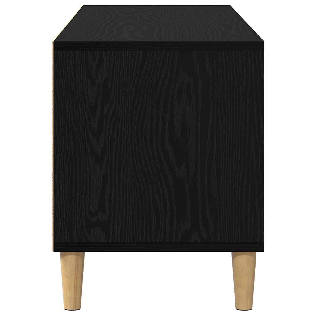 Meuble TV Chêne noir 100 x 34,5 x 44,5 cm Bois d'ingénierie - XIOS