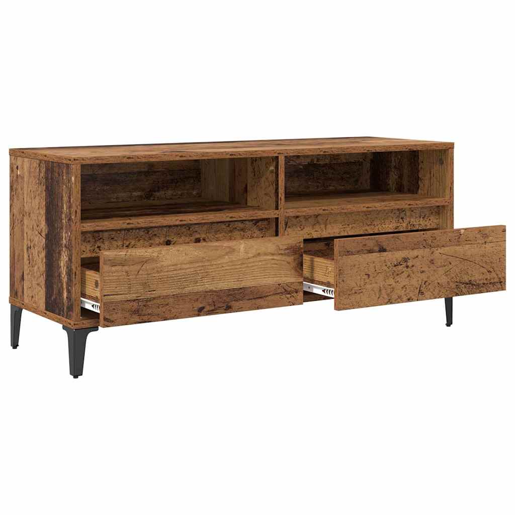 Meuble TV avec tiroir Bois Ancien 100 x 34,5 x 44,5 cm - XIOS