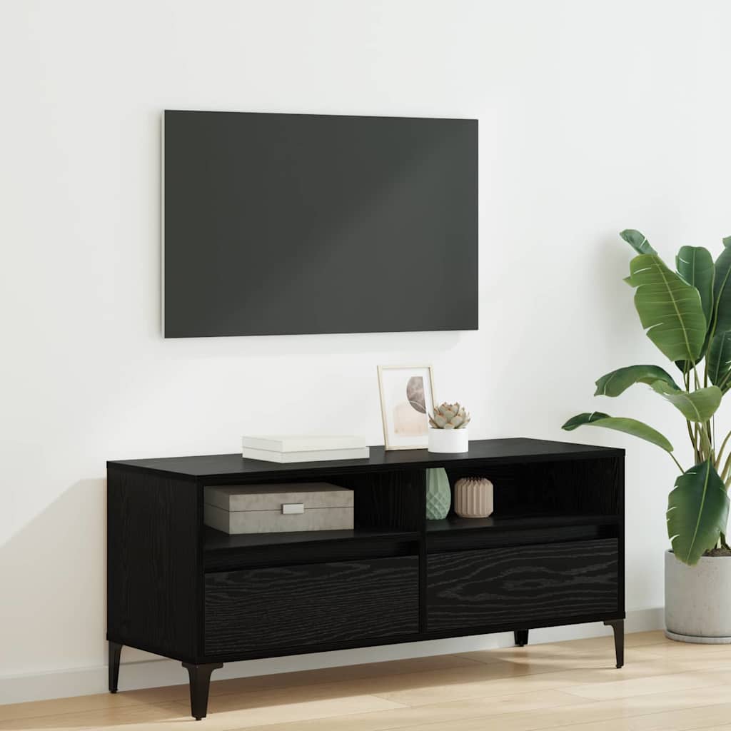 Meuble TV avec tiroir Chêne noir 100 x 34,5 x 44,5 cm - XIOS