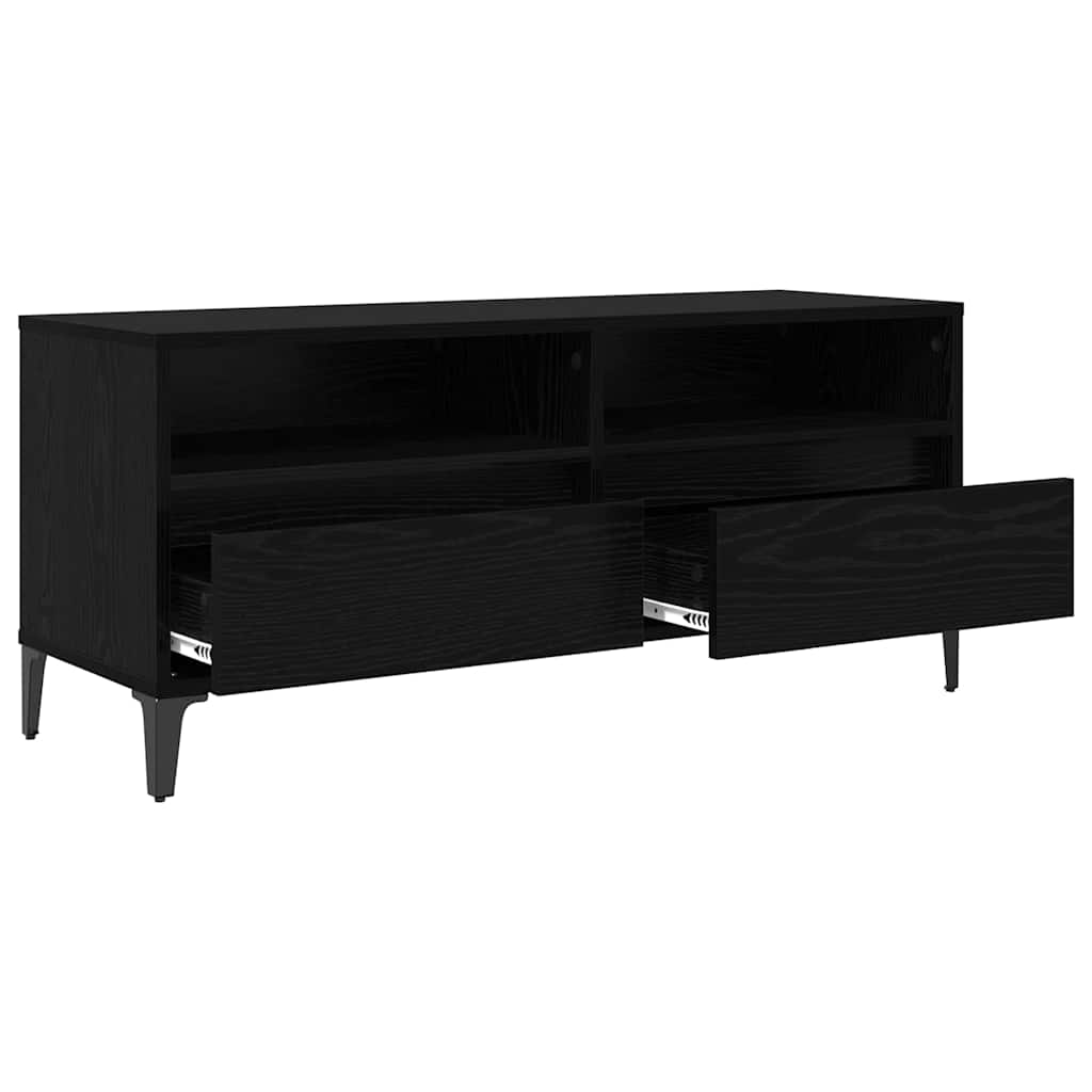 Meuble TV avec tiroir Chêne noir 100 x 34,5 x 44,5 cm - XIOS
