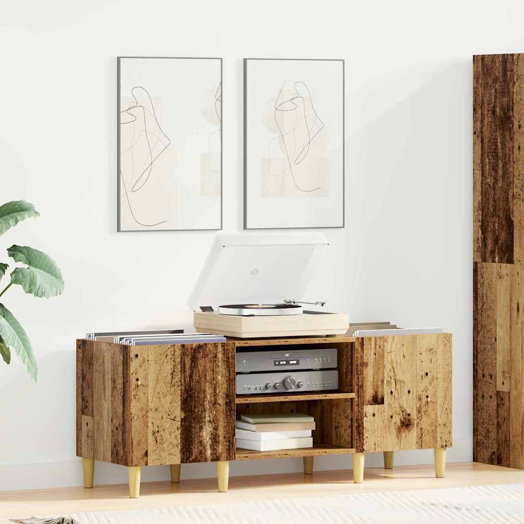 Meuble à vinyles Bois Ancien 121 x 38 x 48 cm Bois d'ingénierie - XIOS