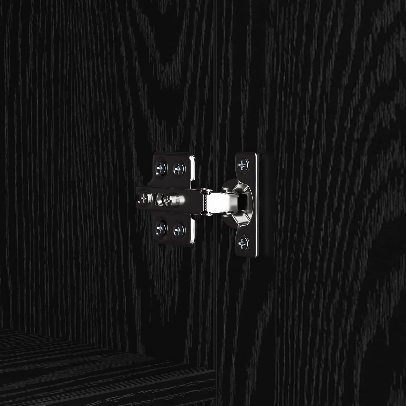 Buffet Chêne noir 69,5 x 34 x 90 cm Bois d'ingénierie - XIOS