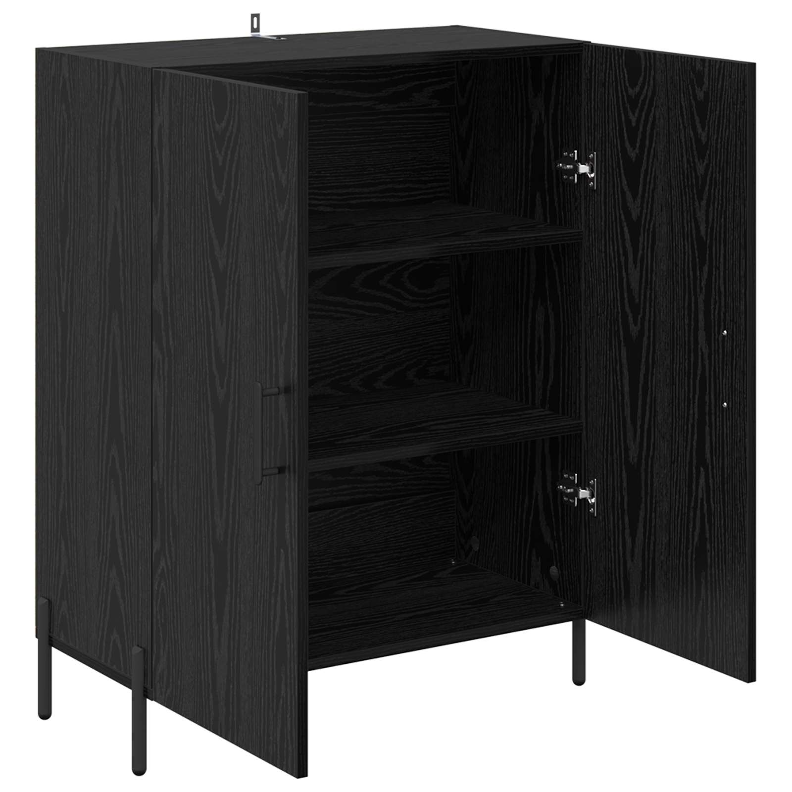 Buffet Chêne noir 69,5 x 34 x 90 cm Bois d'ingénierie - XIOS