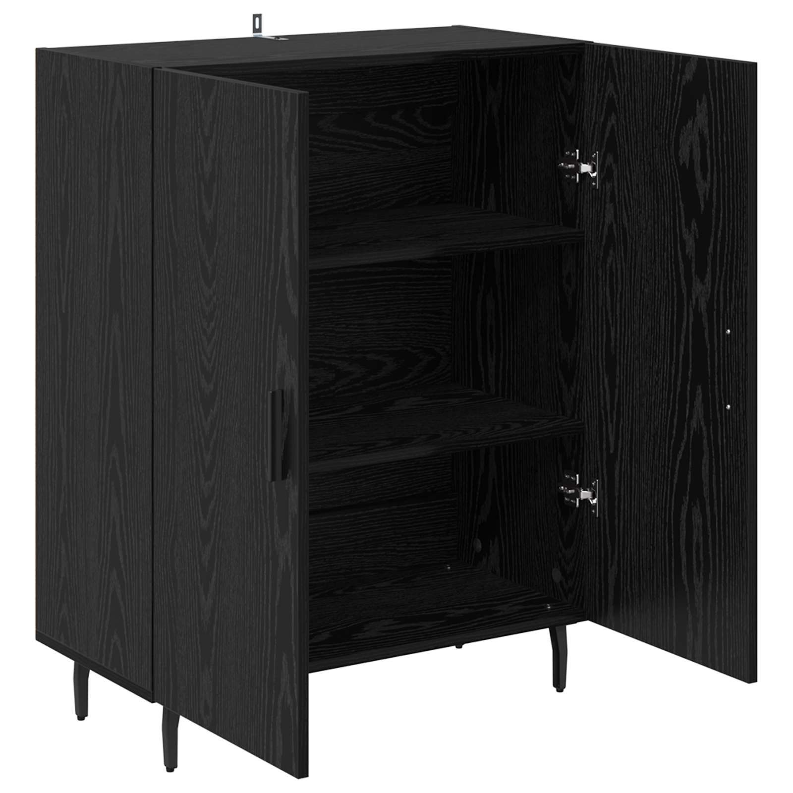 Buffet Chêne noir 69,5 x 34 x 90 cm Bois d'ingénierie - XIOS