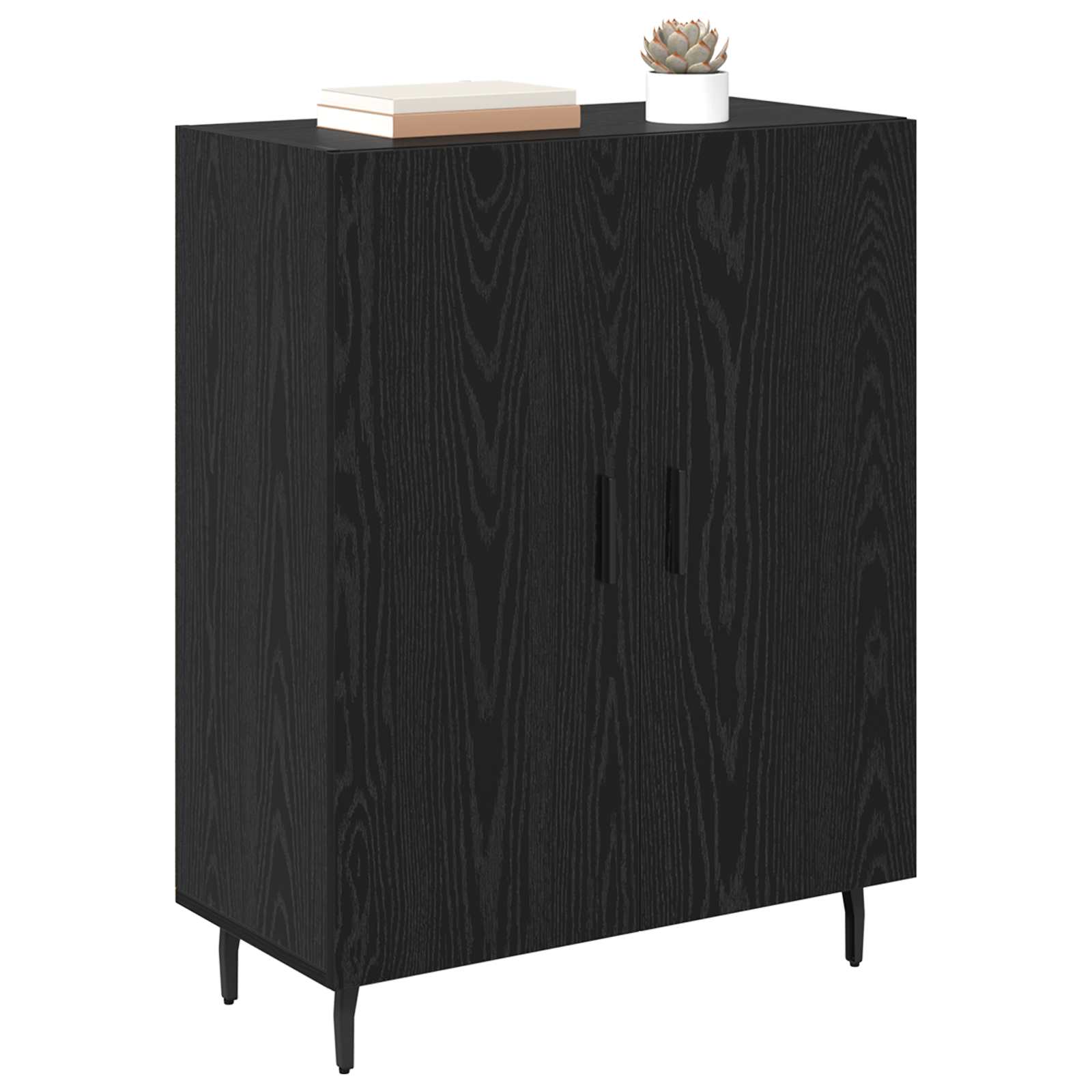 Buffet Chêne noir 69,5 x 34 x 90 cm Bois d'ingénierie - XIOS
