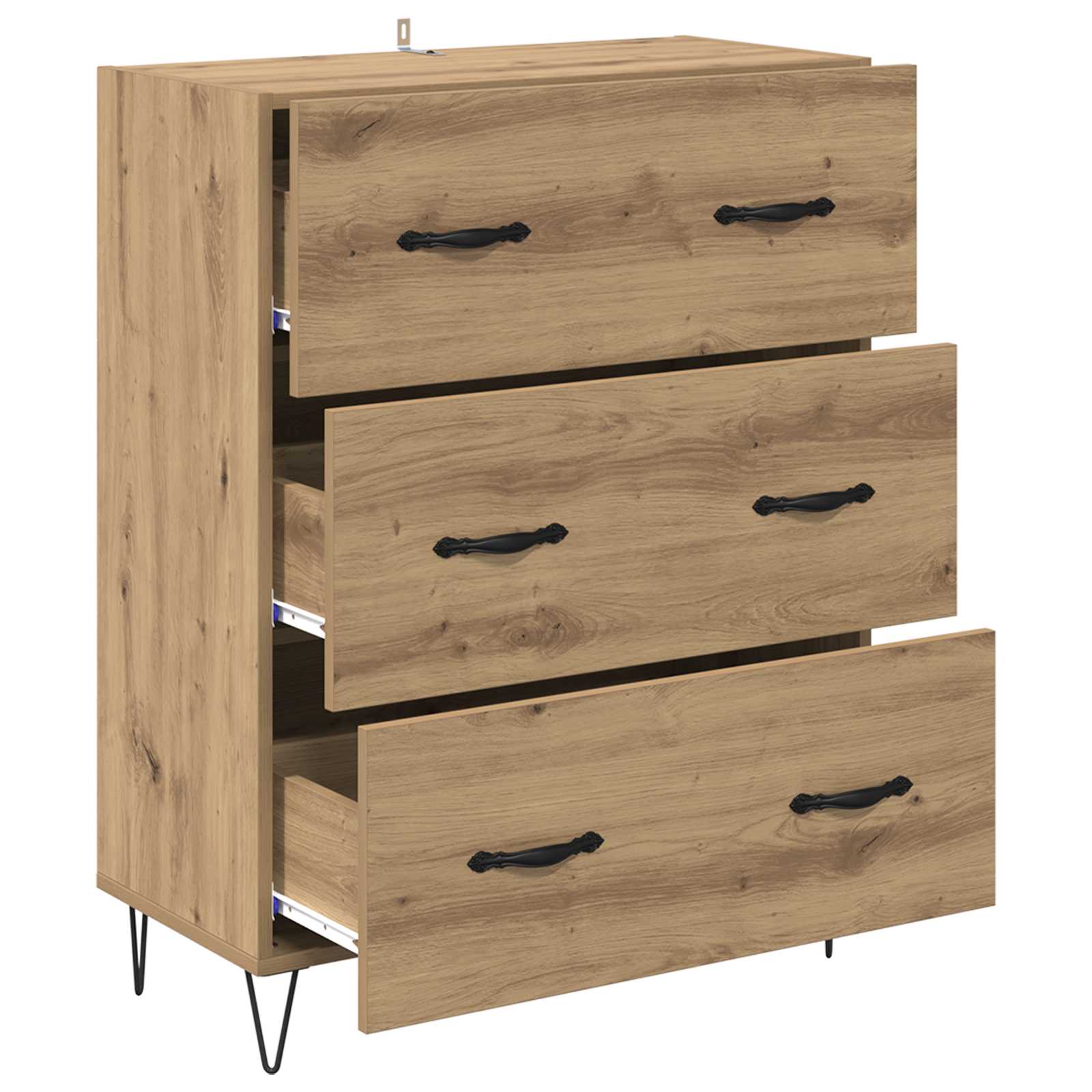Buffet avec tiroir Chêne artisanal 69,5 x 34 x 90 cm - XIOS