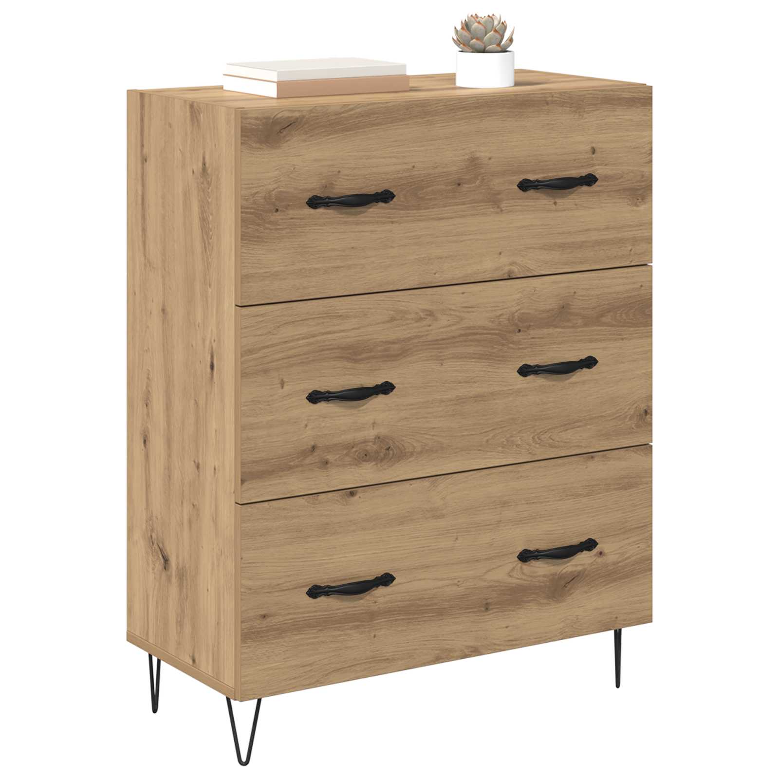 Buffet avec tiroir Chêne artisanal 69,5 x 34 x 90 cm - XIOS