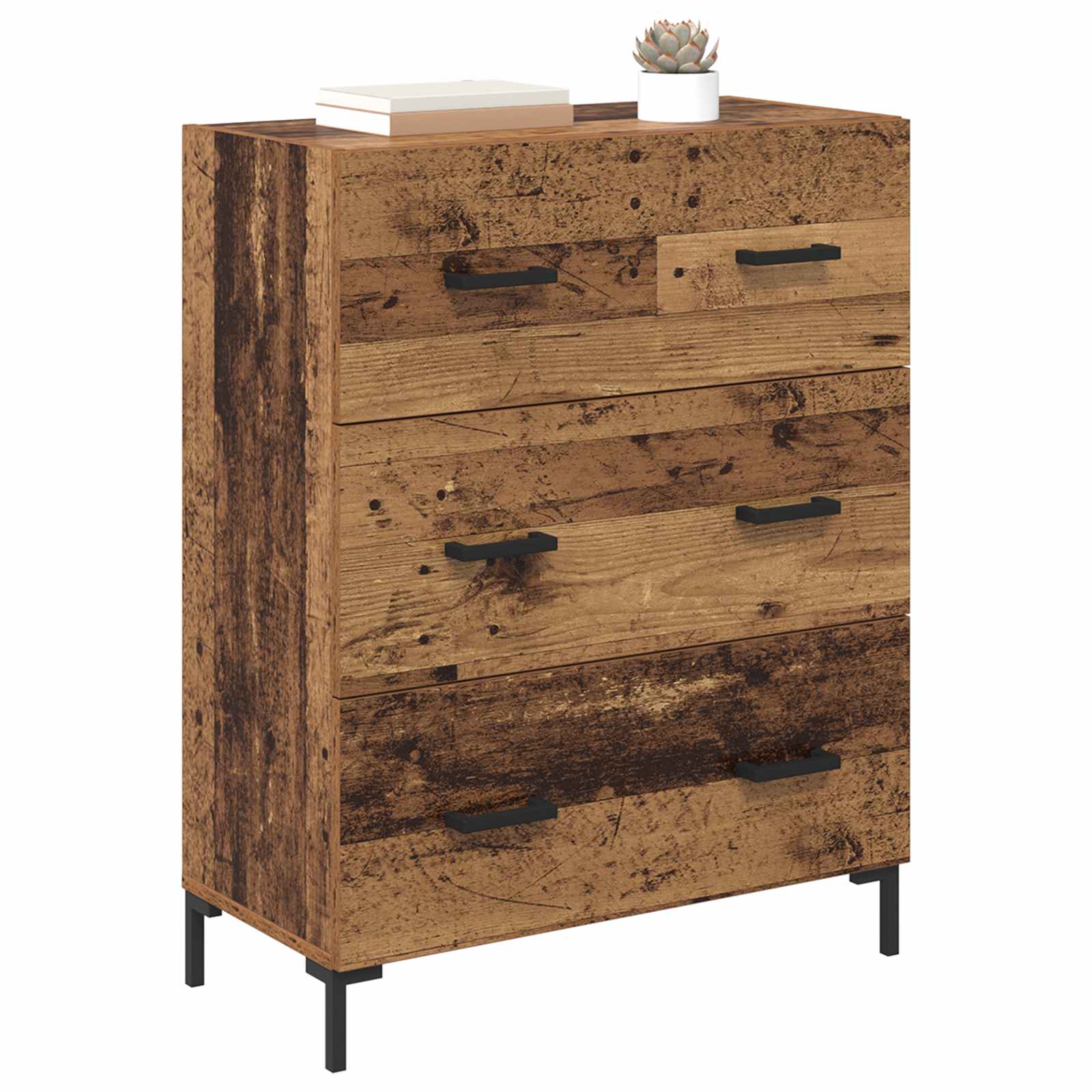 Buffet Bois Ancien 69,5 x 34 x 90 cm Bois d'ingénierie et fer - XIOS