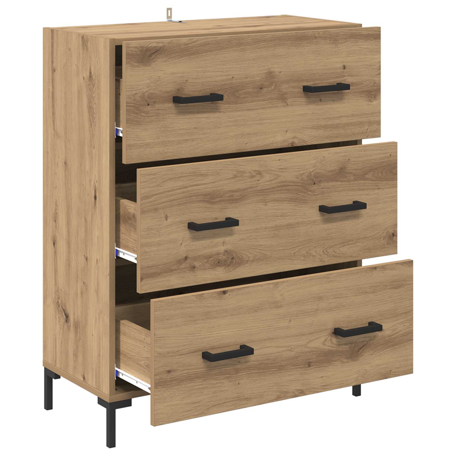 Buffet avec tiroir Chêne artisanal 69,5 x 34 x 90 cm - XIOS