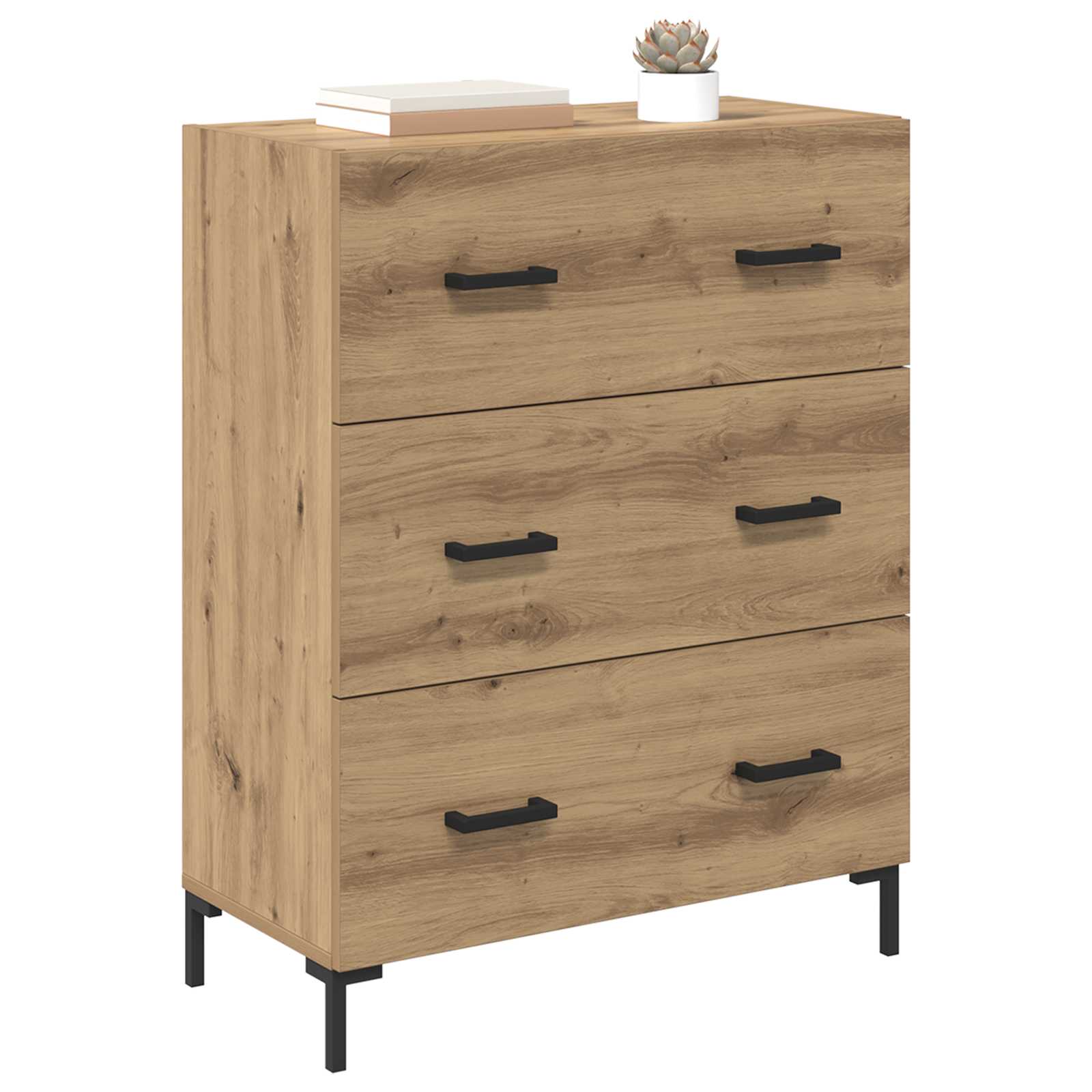 Buffet avec tiroir Chêne artisanal 69,5 x 34 x 90 cm - XIOS