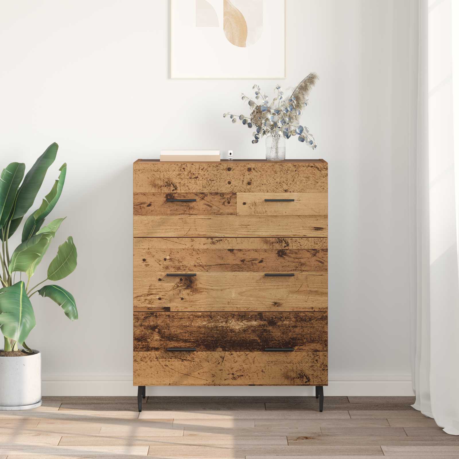 Buffet Bois Ancien 69,5 x 34 x 90 cm Bois d'ingénierie et fer - XIOS