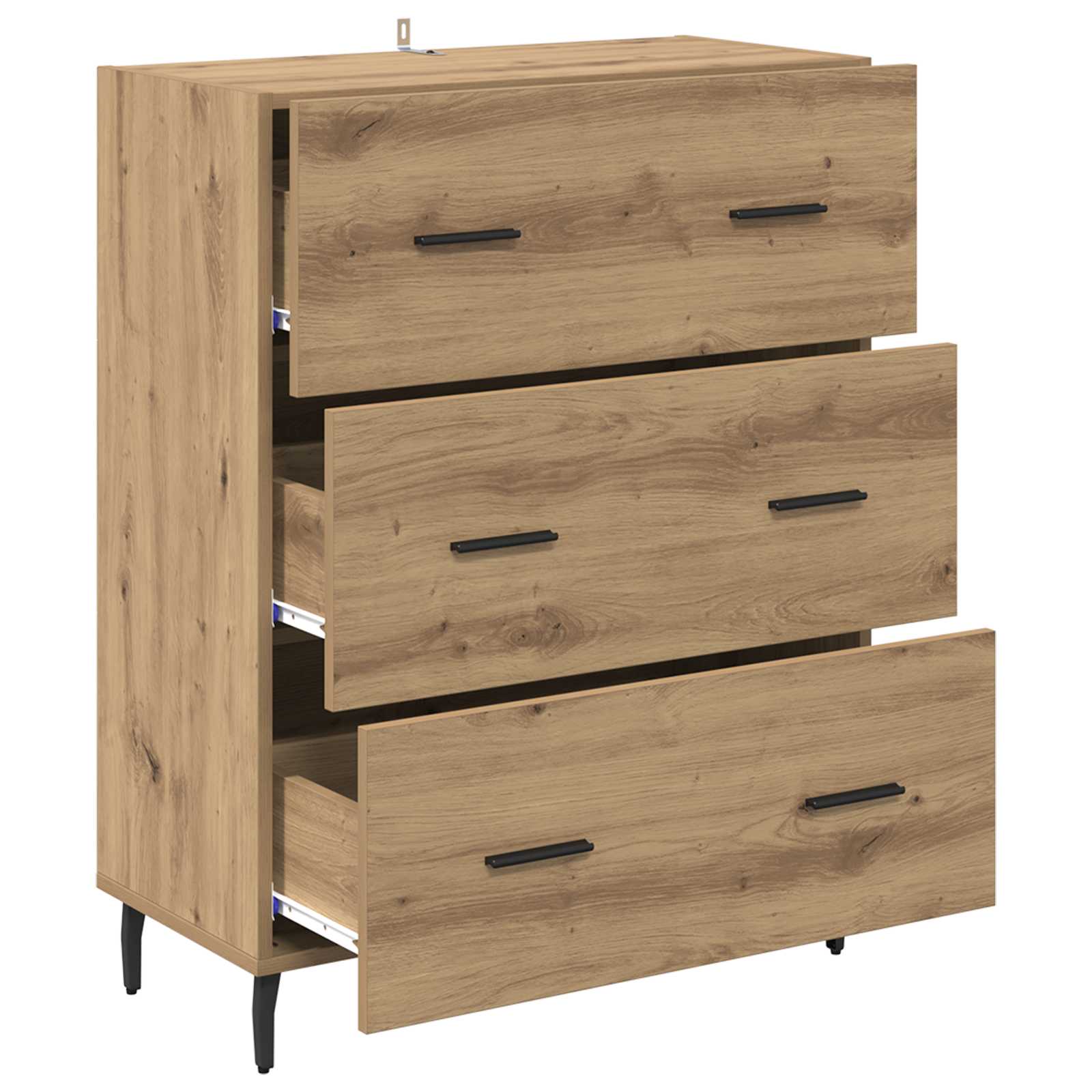 Buffet avec tiroir Chêne artisanal 69,5 x 34 x 90 cm - XIOS