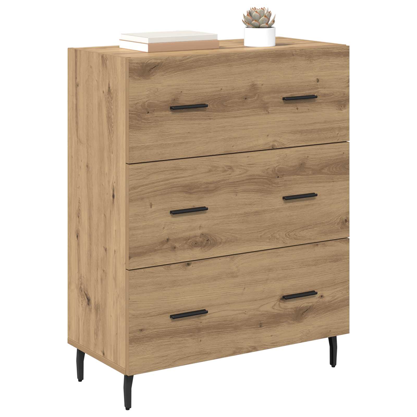 Buffet avec tiroir Chêne artisanal 69,5 x 34 x 90 cm - XIOS