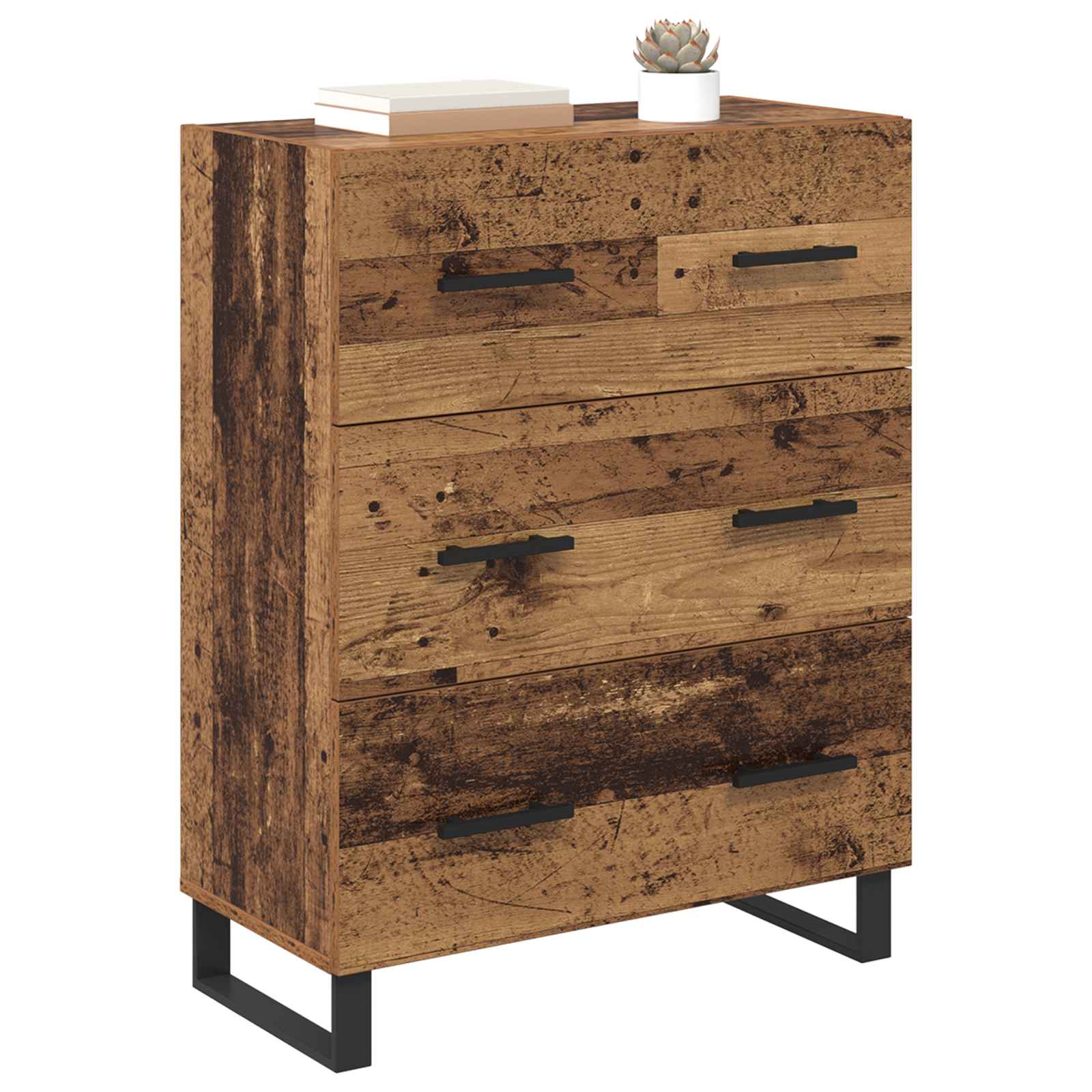 Buffet Bois Ancien 69,5 x 34 x 90 cm Bois d'ingénierie et fer - XIOS