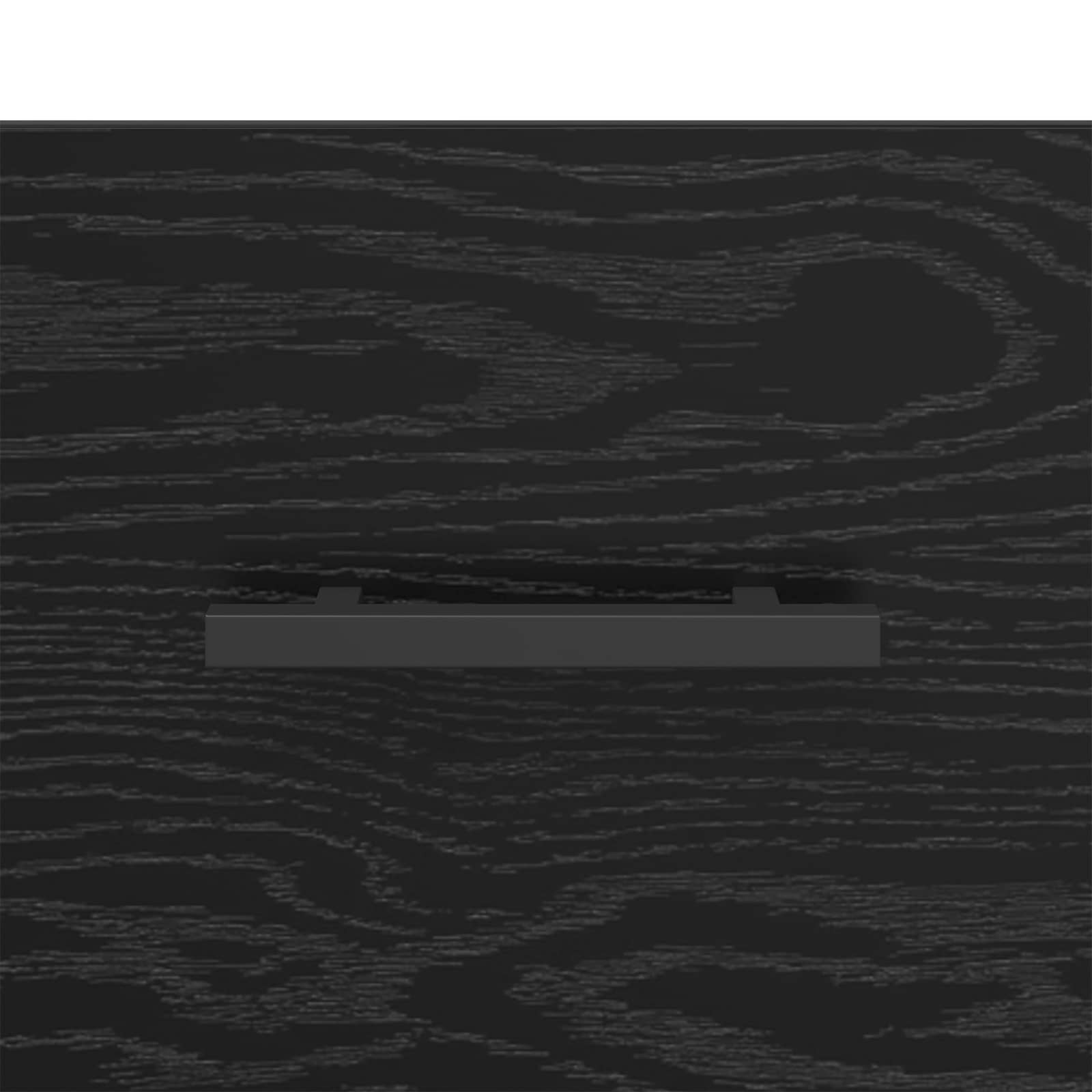 Buffet Chêne noir 69,5 x 34 x 90 cm Bois d'ingénierie et fer - XIOS