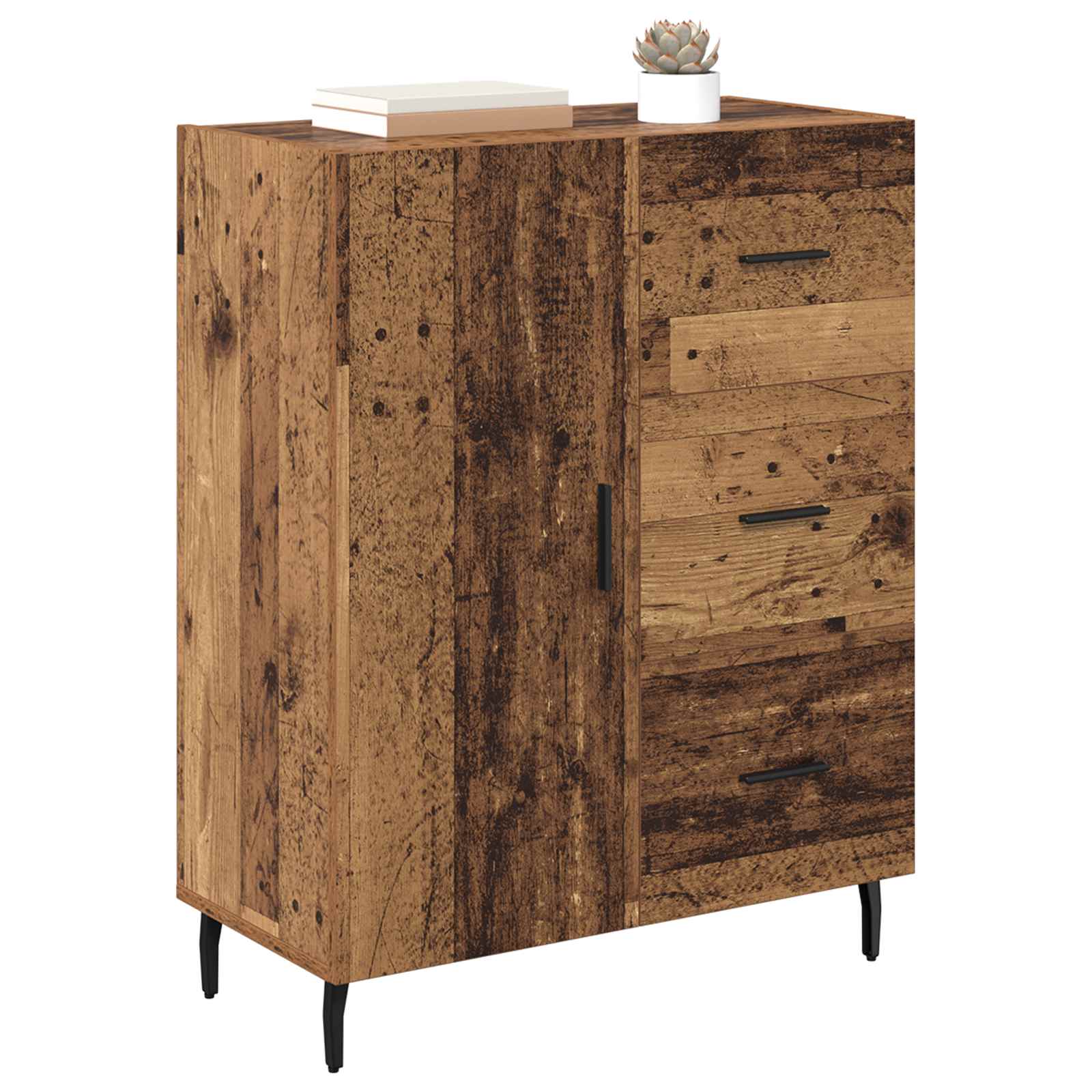 Buffet Bois Ancien 69,5 x 34 x 90 cm Bois d'ingénierie et fer - XIOS
