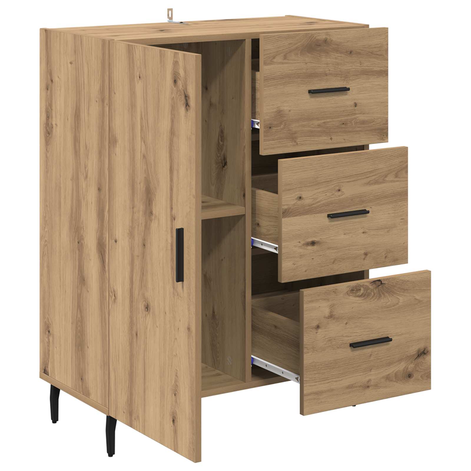 Buffet avec tiroir Chêne artisanal 69,5 x 34 x 90 cm - XIOS