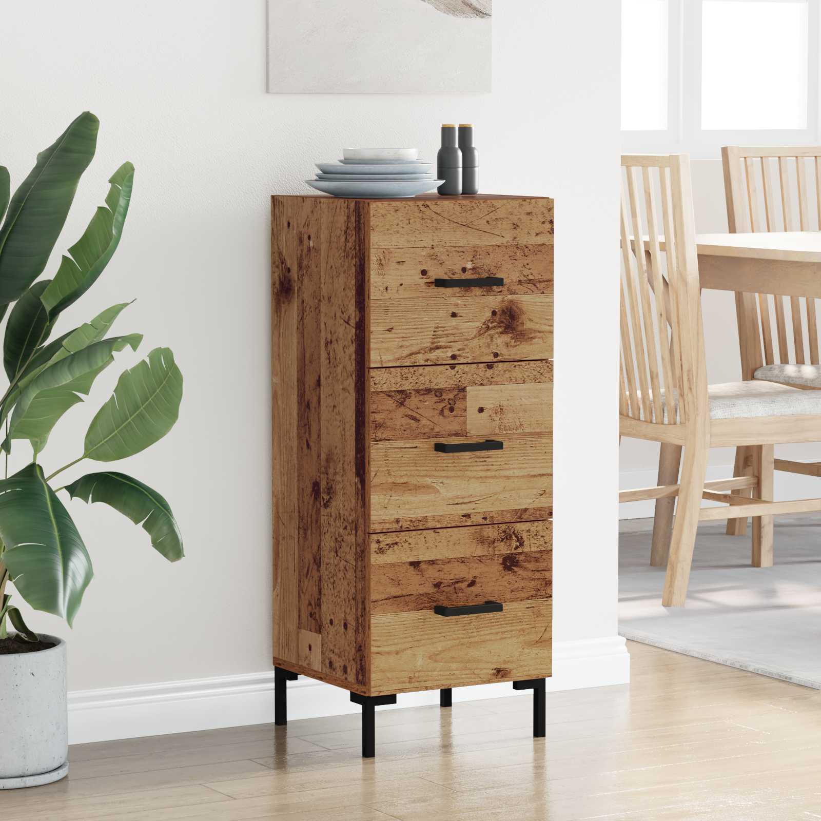 Buffet Bois ancien 34,5 x 34 x 90 cm Bois d'ingénierie - XIOS