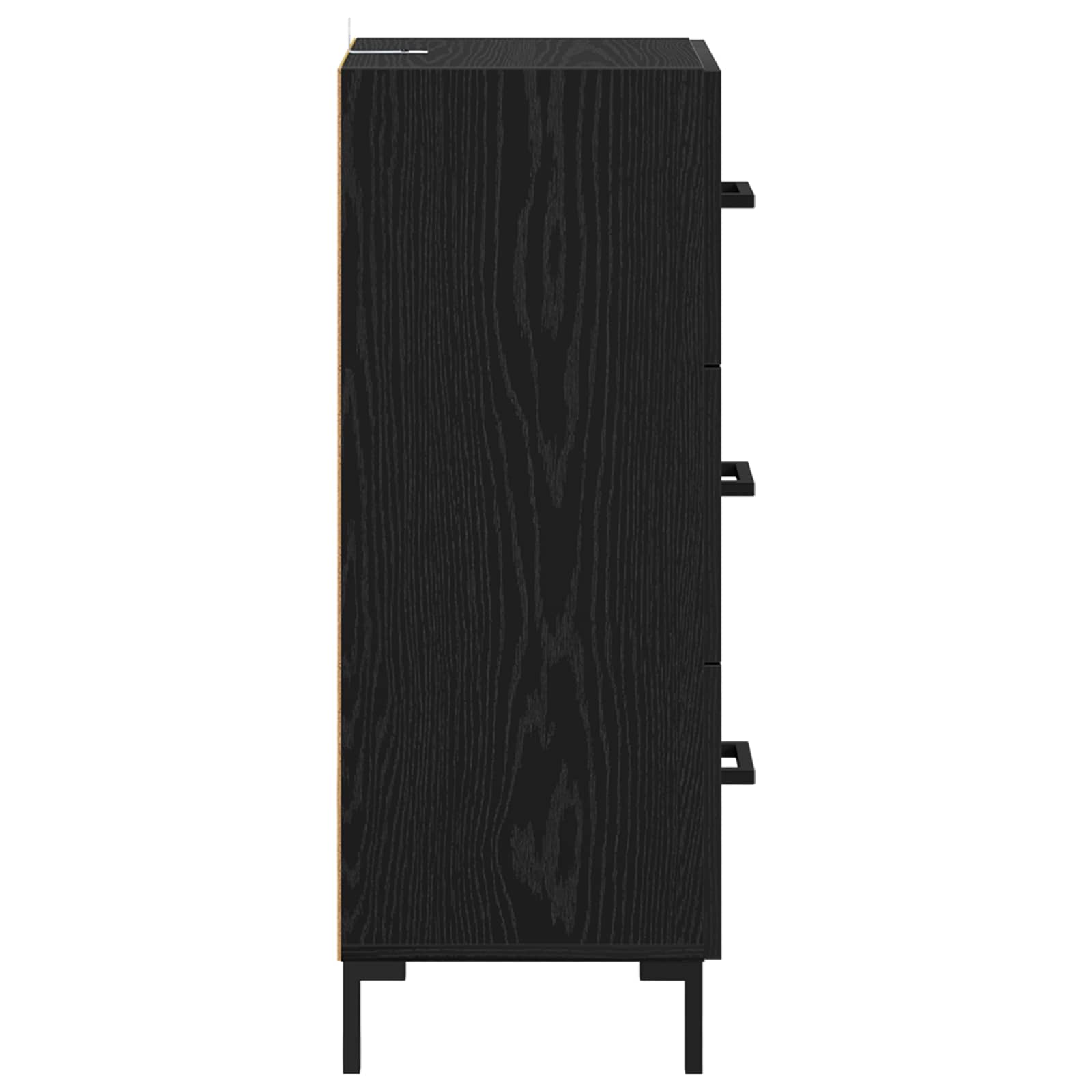 Buffet Chêne noir 34,5 x 34 x 90 cm Bois d'ingénierie - XIOS